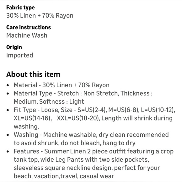 NWT 2PC BROWN TOP & PANT SET-S - Picture 15 of 17